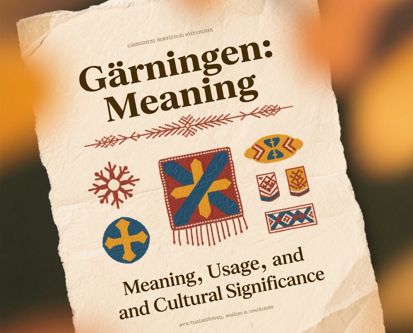 Gärningen: Meaning, Usage, and Cultural Significance