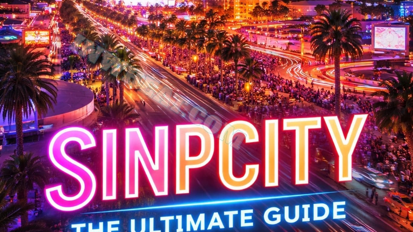 Vibrant Sinpcity Las Vegas Strip illuminated at night